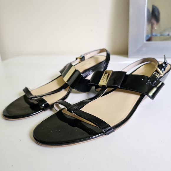 Kate Spade Vinny Patent Leather Sandals. Size 9.5M - Picture 5 of 12
